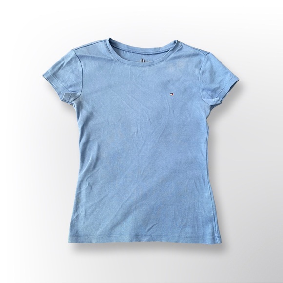 Tommy Hilfiger Tee, Powder Blue, Small - Picture 1 of 7